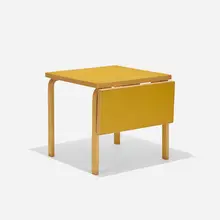 Alvar Aalto, table, c. 1935, birch, linoleum