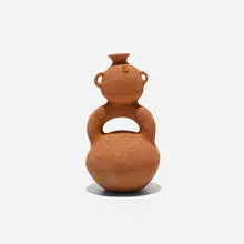 Pre-Columbian, stirrup vessel, terracotta