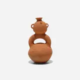 Pre-Columbian, stirrup vessel, terracotta