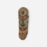 Sawos people, mask, carved and painted wood