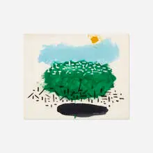 Paul Rand, Untitled, 1952, acrylic and pastel on paper