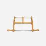 William Marples & Sons, bow saw, c. 1960, beech, steel, twine, brass