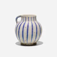 Persian, Kashan pitcher, glazed earthenware