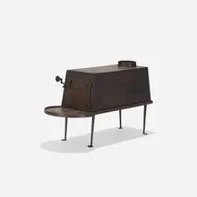 Shaker, box stove, cast iron