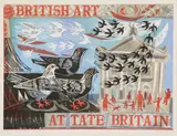 Mark Hearld, Untitled, Mark Hearld (b.1974) 'British Art at the Tate' lithograph in colours