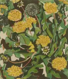 William Edward Greengrass, Untitled, William Edward Greengrass (1892-1971) 'Dandelions' linocut