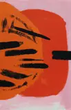 Wilhelmina Barns-Graham, Untitled, Wilhelmina Barns-Graham (1912-2004) 'Orange and red on pink' screenprint in colours