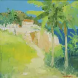 Hugh McIntyre, Untitled, oil on canvas 51 x 51cm .