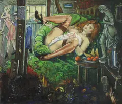 Untitled by Gabriel Summers, oil on board 49 x 58cm *Artists' Resale Rights may apply to this lot., sold Apr 2021