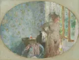 Bernard Dunstan, Untitled, oil on board