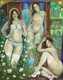 Gabriel Summers, Untitled, oil on board 82 x 66cm .