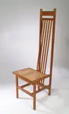 Richard La Trobe-Bateman, A Dining Chair, ash construction with woven cane seat,