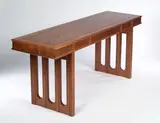 Alan Peters Obe, A walnut and sycamore lined Alter Table, A walnut and sycamore lined Alter Table