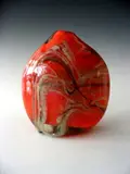 Sam Herman, A glass vase,, A glass vase,