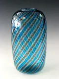 Venini, A striped glass vase,