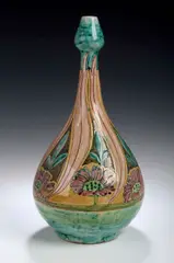 della Robbia, An oviform vase painted by Alice Louise Jones,