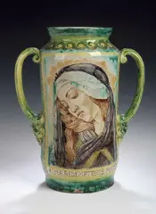 della Robbia, A two handled arbarello by Madame Maianne De Caluwe,