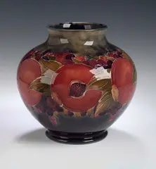 A 'Pomegranate' pattern vase, by Moorcroft, sold May 2004