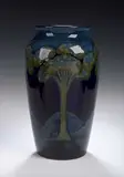 Moorcroft, A 'Moonlit Blue' pattern vase,