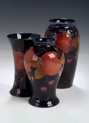 A 'Pomegranate' pattern vase, by Moorcroft, sold May 2004