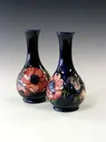 Moorcroft, A Pair of 'Anenome' pattern vases,