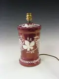 Grays Pottery, A red lustre table lamp,