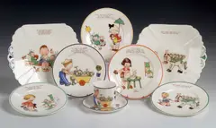 A small collection of Shelly wares, by Mabel Lucie Attwell, sold May 2004