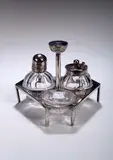 Dr. Chistopher Dresser, A Hukin & Heath electroplated cruet set,