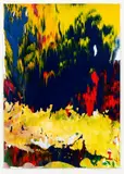 Gerhard Richter, 3.4.08, 2008, Lack auf einer bedruckten Buchseite, auf Unterlagekarton montiert