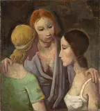 Drei Frauen by Karl Hofer, 1944, Öl auf Leinwand, sold Jun 2010