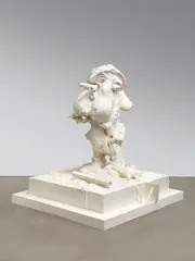 Paul McCarthy, White Snow Dwarf (Sneezy), 2010, Weißes Silikon
