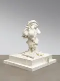 Paul McCarthy, White Snow Dwarf (Sneezy), 2010, Weißes Silikon