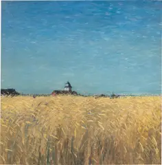 Hans am Ende, Kornfeld im Hochsommer“ (Worpswede), 1897, Öl auf Leinwand