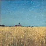 Hans am Ende, Kornfeld im Hochsommer“ (Worpswede), 1897, Öl auf Leinwand