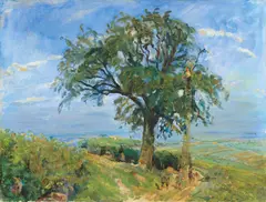 Max Slevogt, Obsternte in der Pfalz (Der Birnbaum), 1917, Öl auf Leinwand