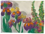 Schwertlilien und andere Blumen by Emil Nolde, Um 1930, Aquarell auf Japanbütten, sold Dec 2020