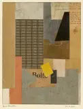Kurt Schwitters, für Herrn Dr. Bode, 1924, Collage auf Papier, im Passepartout des Künstlers