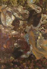 Vítězslav Karel Mašek, Play of Sun Streaks, 1910, oil on canvas