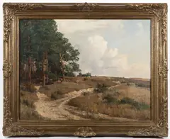 Josef Procházka, Path by the Forest, 1930s, oil on canvas