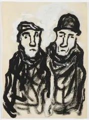 Josef Čapek, Curriculum Vitae, 1924, ink, pencil, gouache, paper