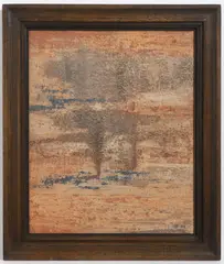 Joseph Istler, Swamps, 1945, oil and sand on hardboard