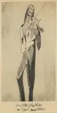 Frantisek Tichy, Paganini, 1944, drypoint, paper
