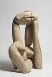 Miloslav Hájek, Half Nude, 1960, patinated plaster