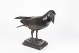 Vincenc Vingler, A Crow, 1952, patinated plaster