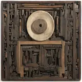 Zbyněk Sekal, A Madonna, 1965, patinated wood, assemblage