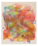 Mary Weatherford, California, 2013, Lithograph on paper