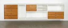 Alvin Lustig, Hanging cabinet, Executed 1947-1948 for Corinne Chochem and Yehoshua Kovarsky