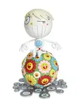 Oval by Takashi Murakami, 2000, Plastic and compact disc, sold Feb 2018
