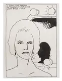 No Title (I want the person...) by Raymond Pettibon, 1985, Ink on paper, sold Feb 2018