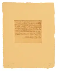 Cy Twombly, Note II, 1967, Etching on Auvergne handmade paper